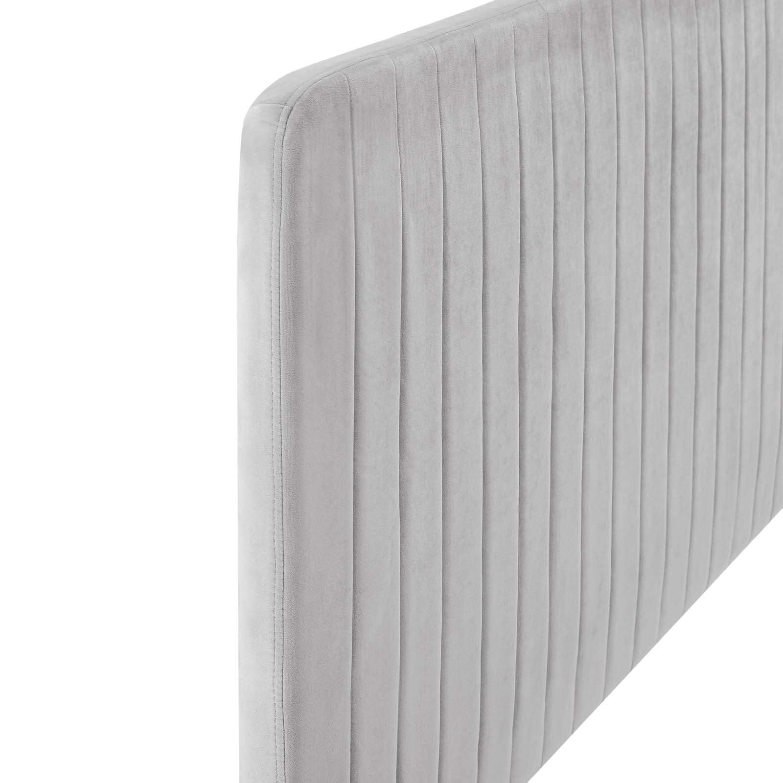 Milenna Channel Tufted Performance Velvet Twin Headboard by Modway