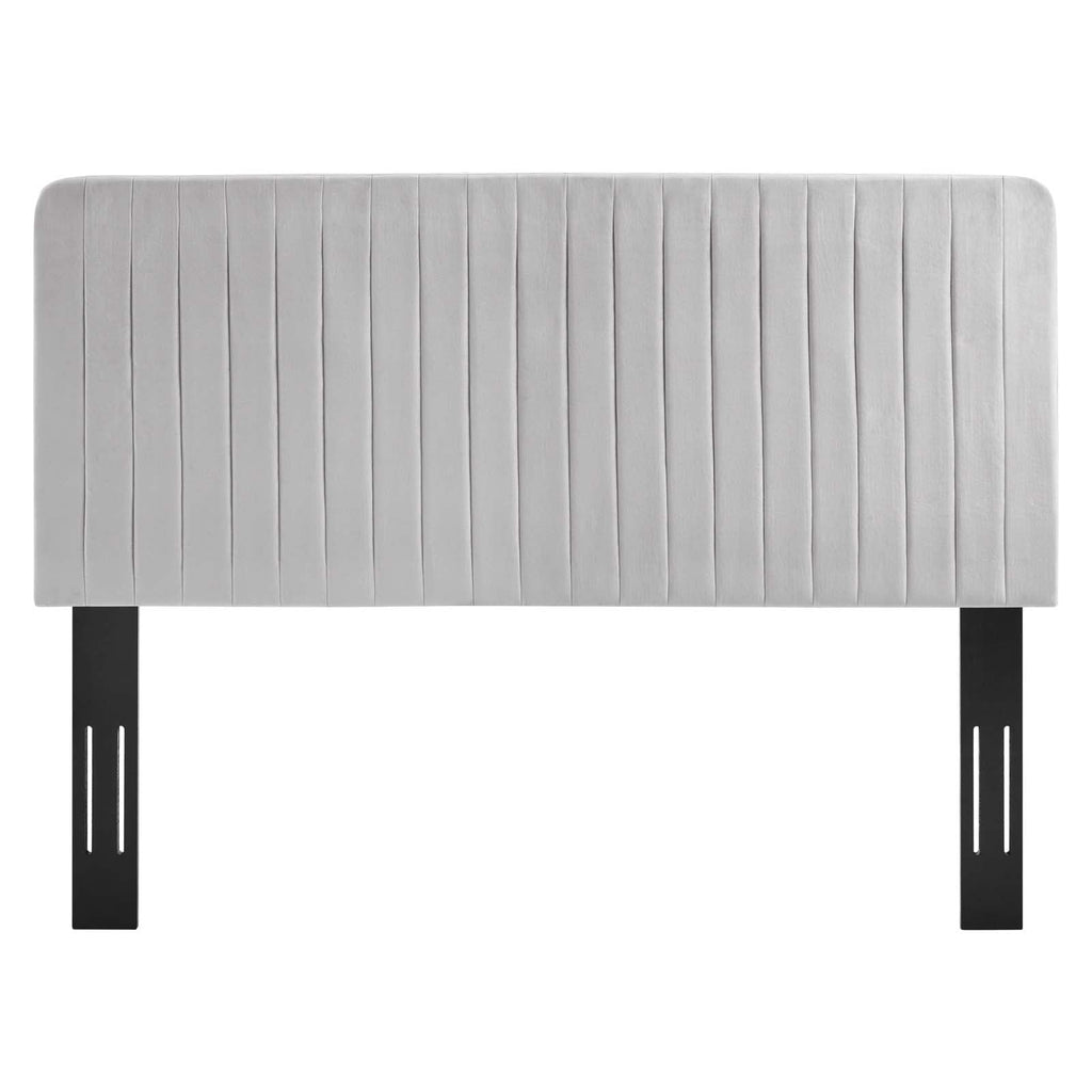 Milenna Channel Tufted Performance Velvet Twin Headboard by Modway
