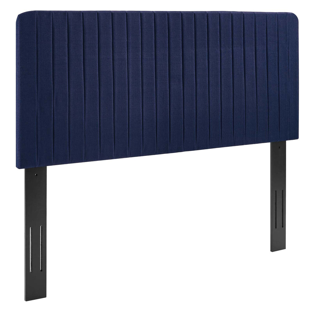 Milenna Channel Tufted Upholstered Fabric Twin Headboard by Modway