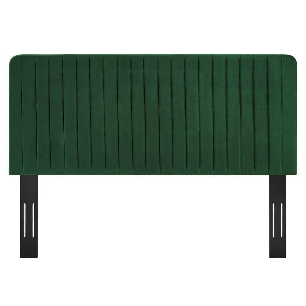 Milenna Channel Tufted Performance Velvet Full/Queen Headboard by Modway