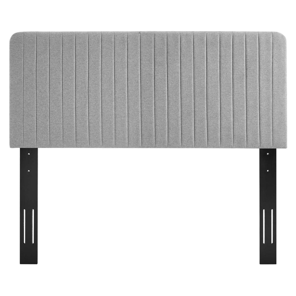 Milenna Channel Tufted Upholstered Fabric Full/Queen Headboard by Modway