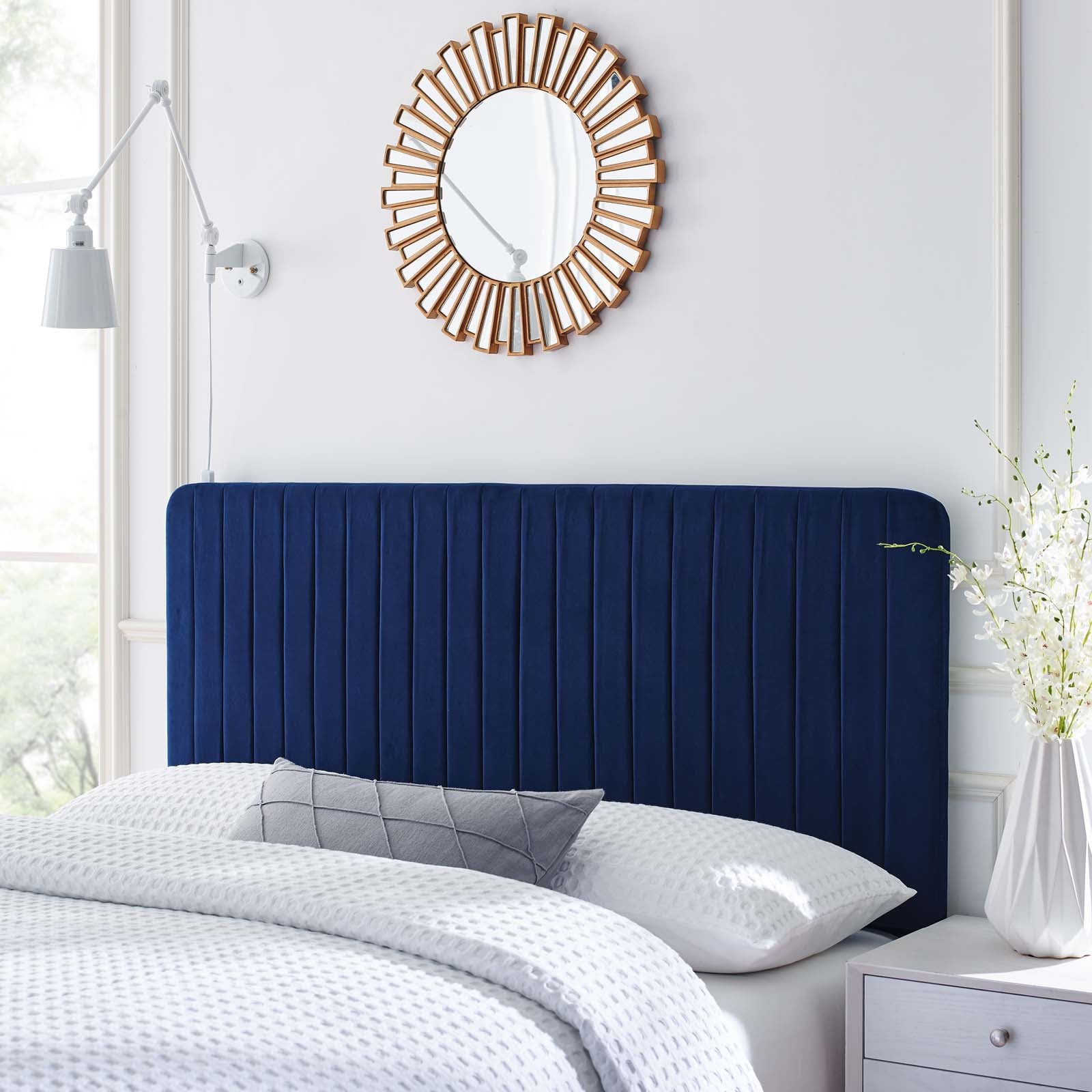 Milenna Channel Tufted Performance Velvet King/California King Headboard by Modway
