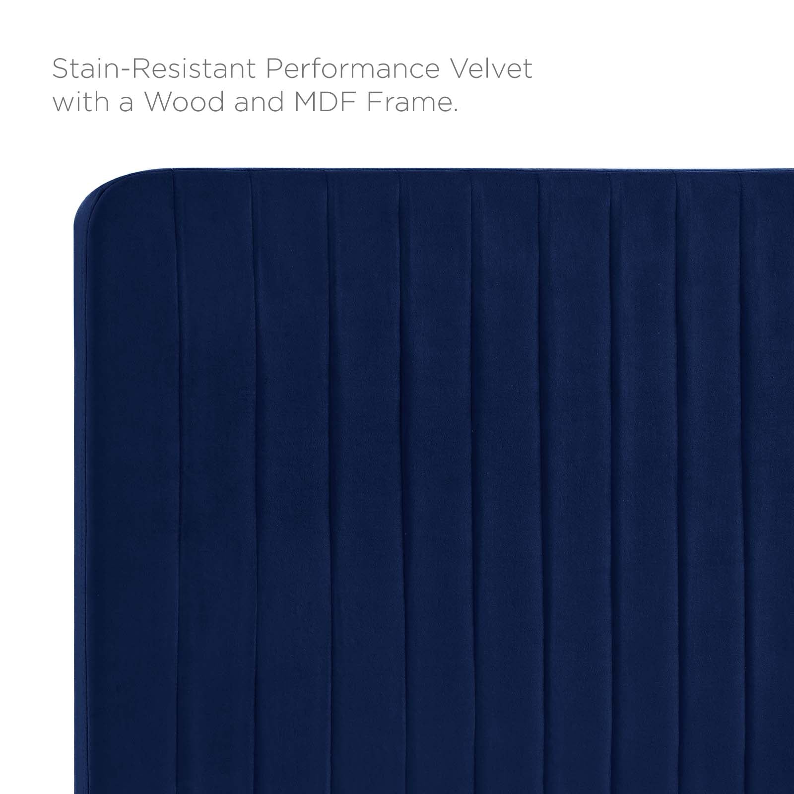 Milenna Channel Tufted Performance Velvet King/California King Headboard by Modway