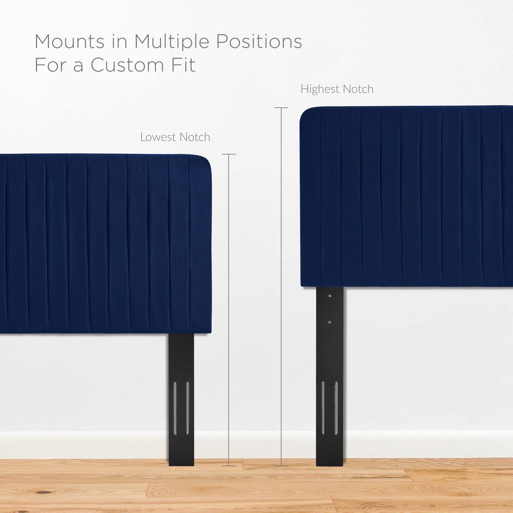 Milenna Channel Tufted Performance Velvet King/California King Headboard by Modway
