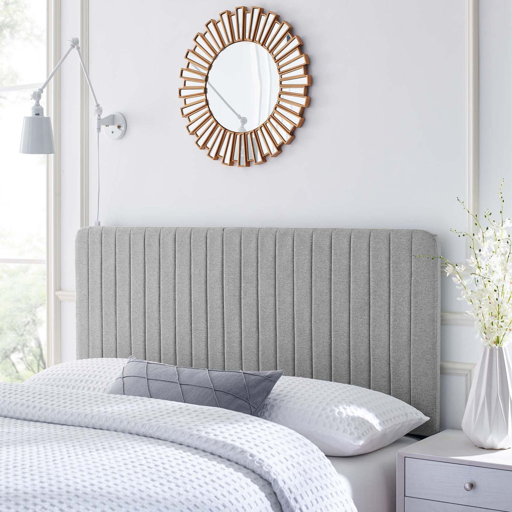 Milenna Channel Tufted Upholstered Fabric King/California King Headboard by Modway
