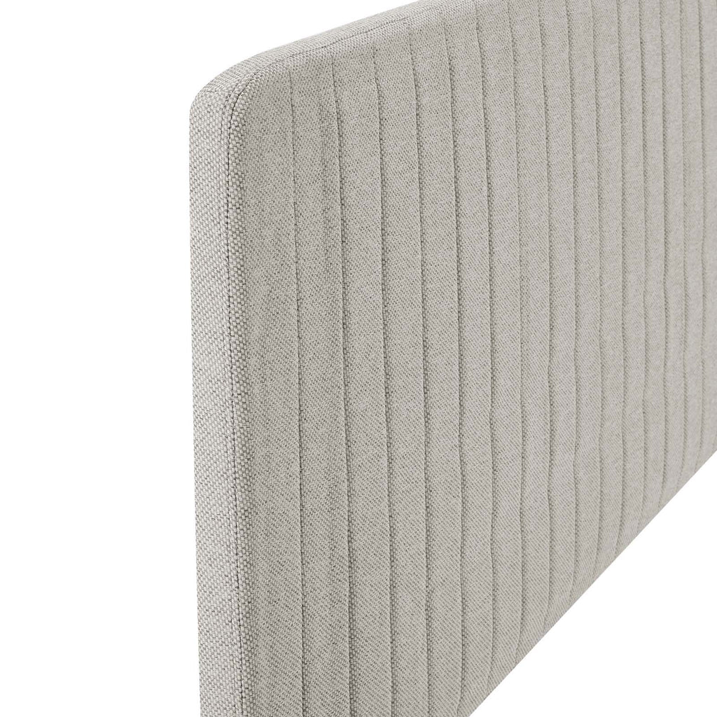 Milenna Channel Tufted Upholstered Fabric King/California King Headboard by Modway