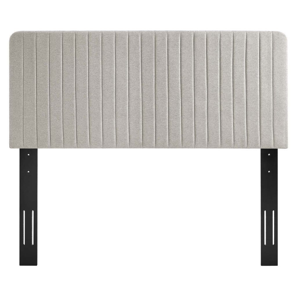 Milenna Channel Tufted Upholstered Fabric King/California King Headboard by Modway