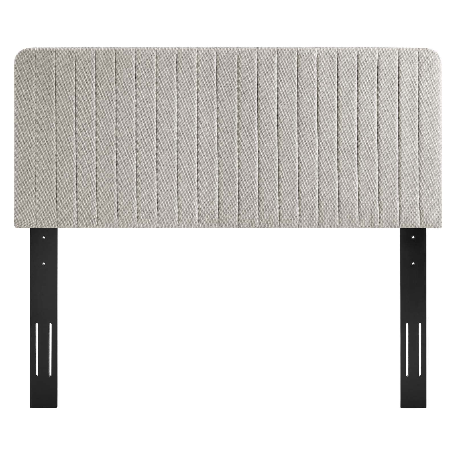 Milenna Channel Tufted Upholstered Fabric King/California King Headboard by Modway