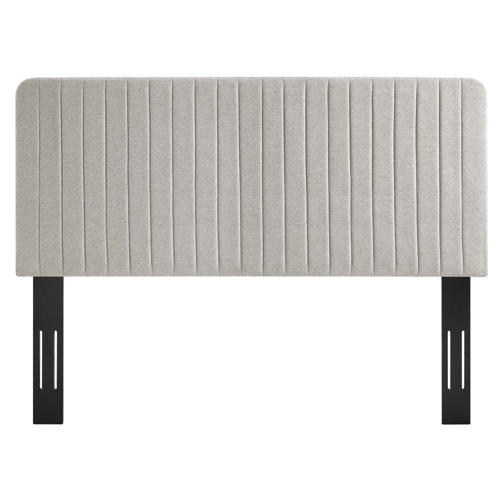 Milenna Channel Tufted Upholstered Fabric King/California King Headboard by Modway