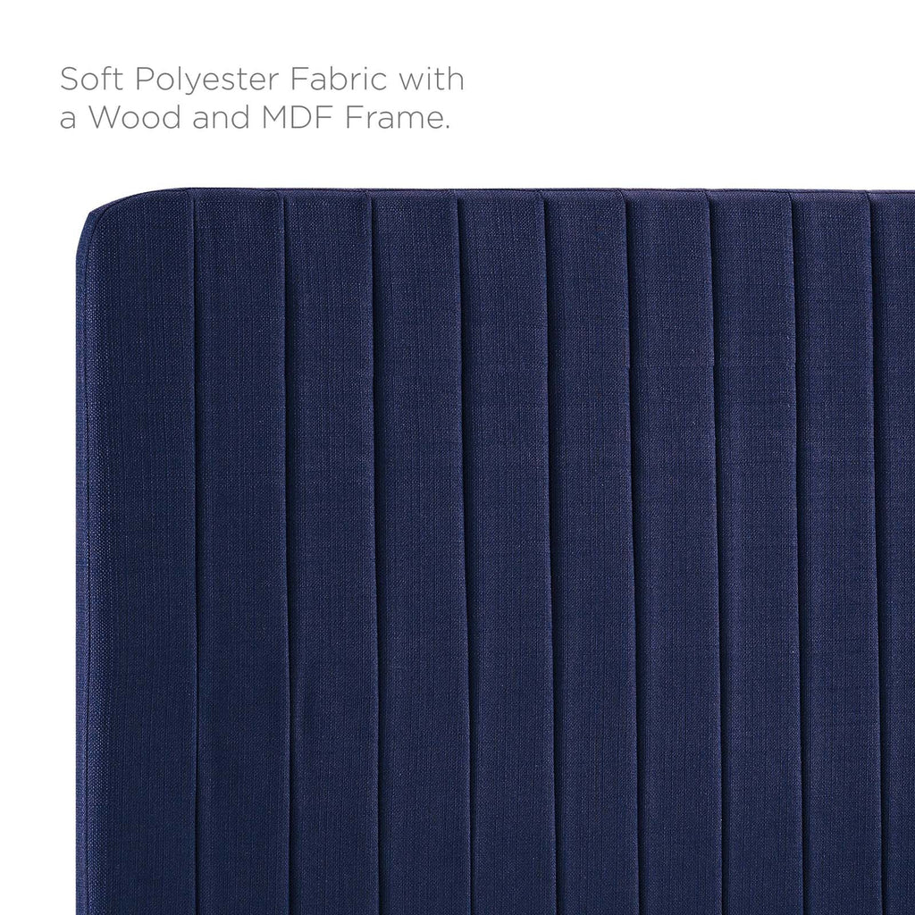 Milenna Channel Tufted Upholstered Fabric King/California King Headboard by Modway