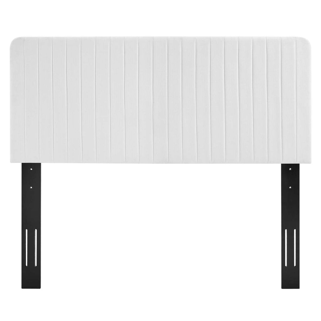 Milenna Channel Tufted Upholstered Fabric King/California King Headboard by Modway