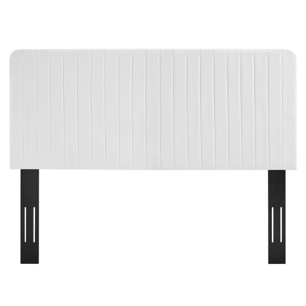 Milenna Channel Tufted Upholstered Fabric King/California King Headboard by Modway