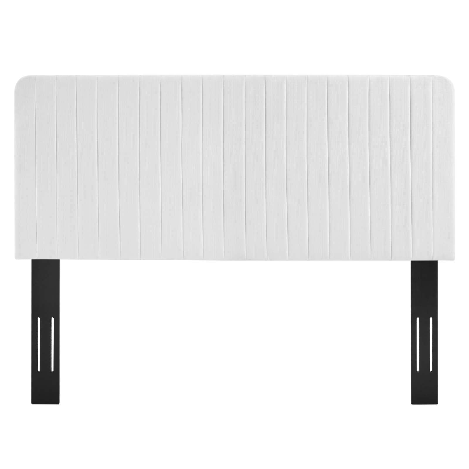 Milenna Channel Tufted Upholstered Fabric King/California King Headboard by Modway