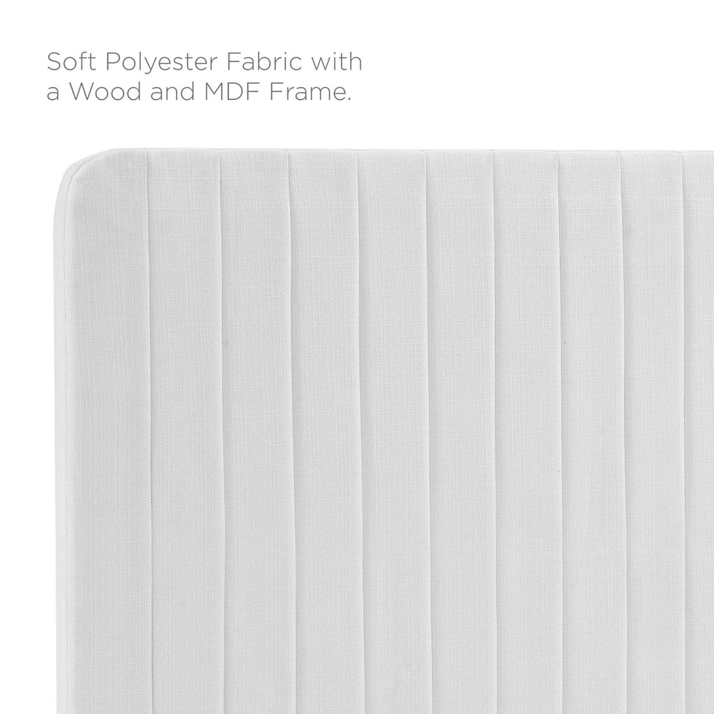 Milenna Channel Tufted Upholstered Fabric King/California King Headboard by Modway