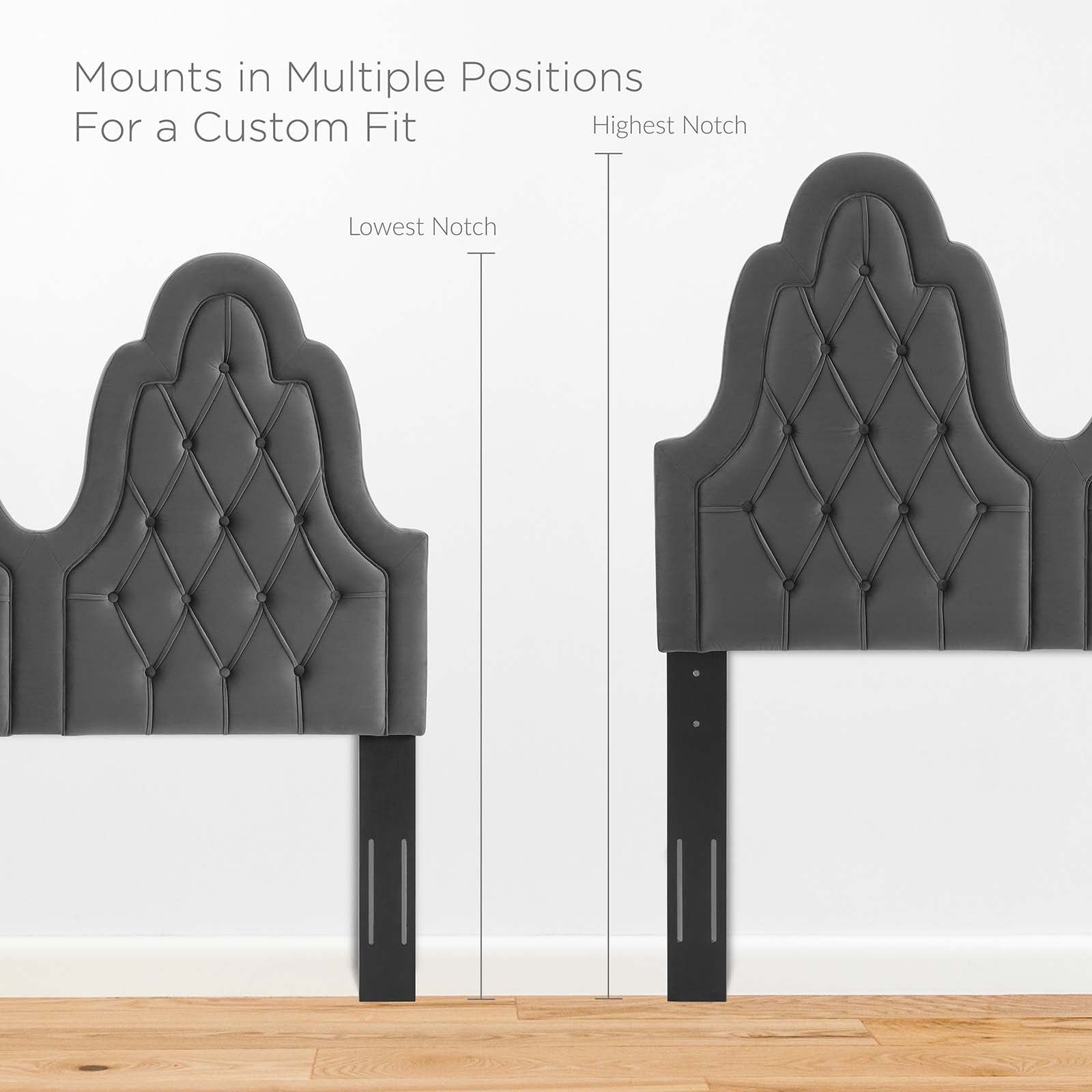 Augustine Tufted Performance Velvet Twin Headboard by Modway
