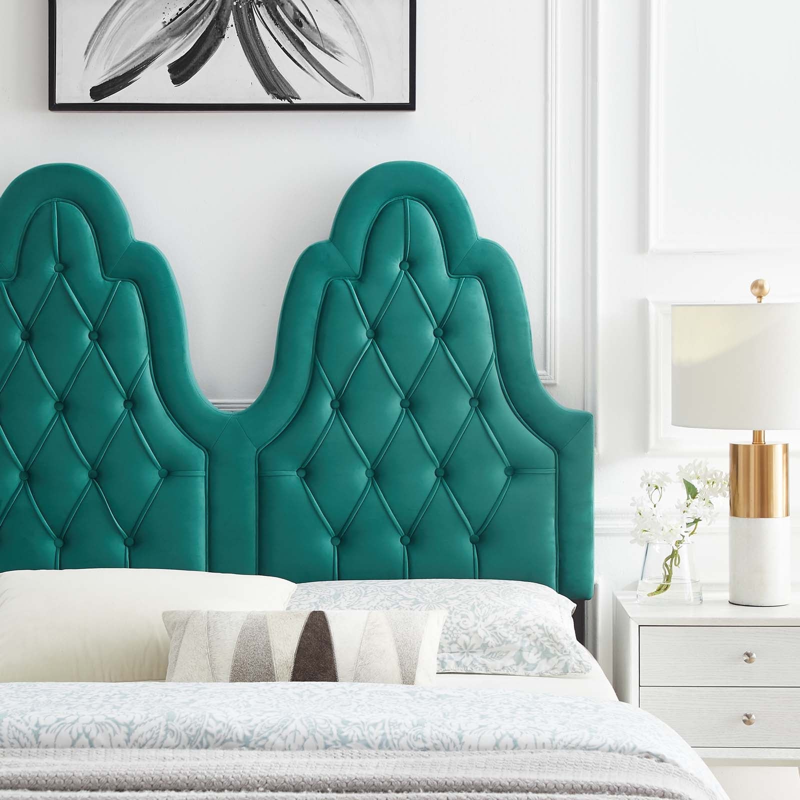 Augustine Tufted Performance Velvet Twin Headboard by Modway
