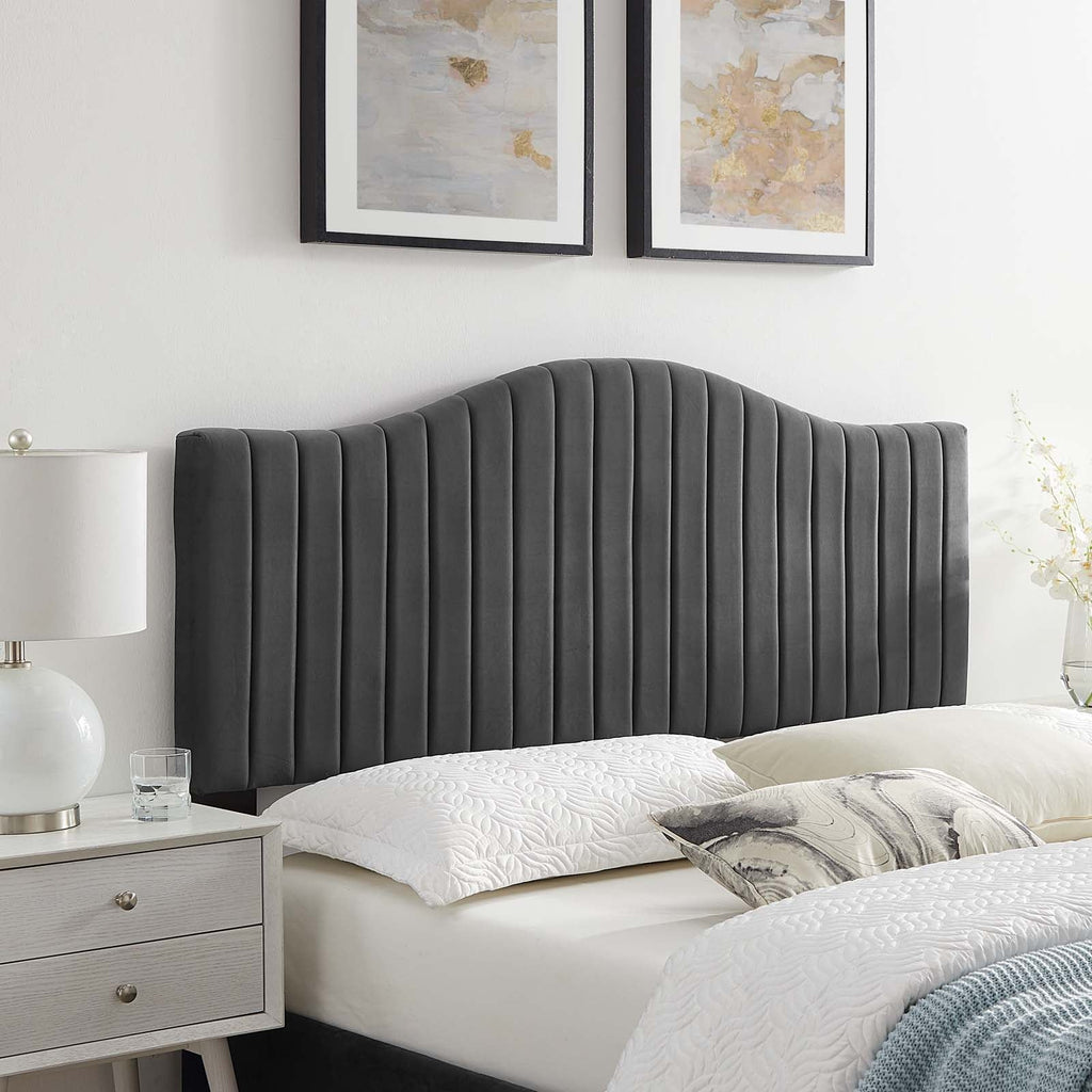 Brielle Channel Tufted Performance Velvet Twin Headboard by Modway