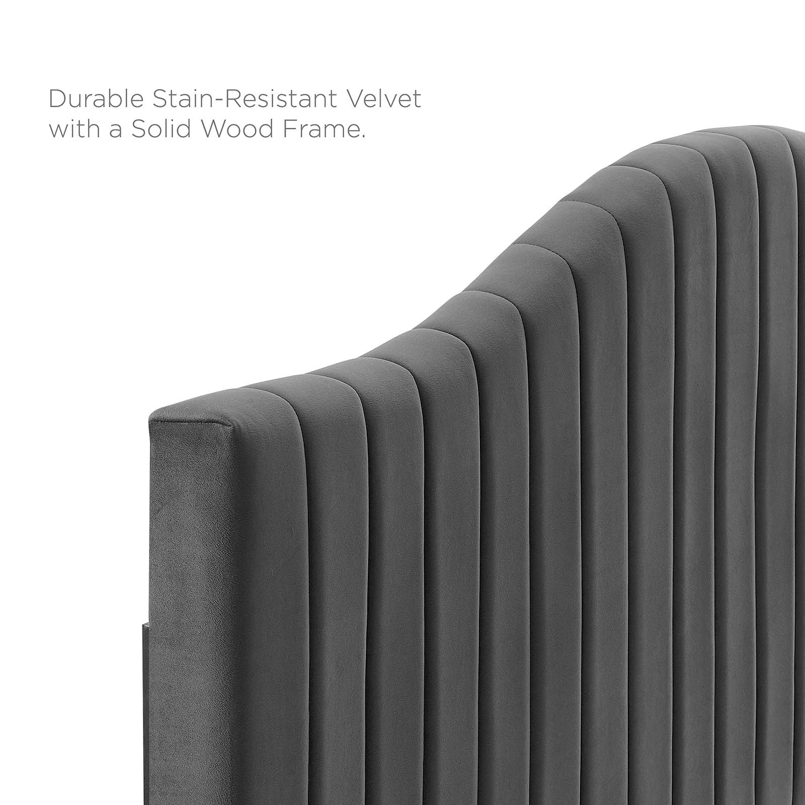 Brielle Channel Tufted Performance Velvet Twin Headboard by Modway