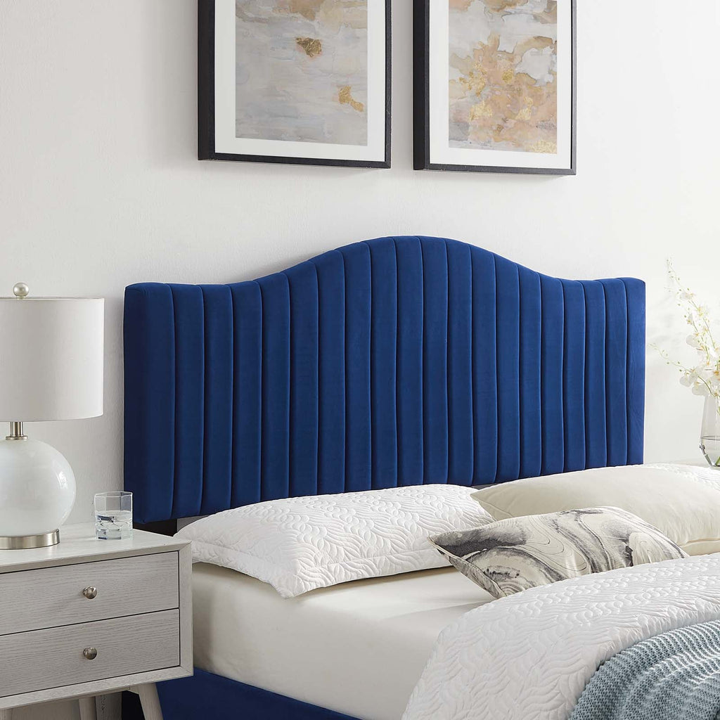 Brielle Channel Tufted Performance Velvet Twin Headboard by Modway