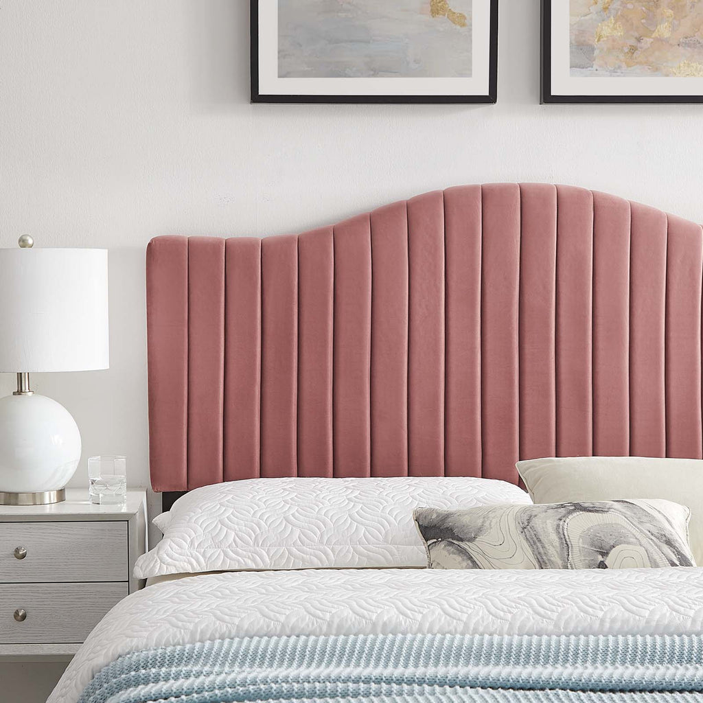 Brielle Channel Tufted Performance Velvet Full/Queen Headboard by Modway