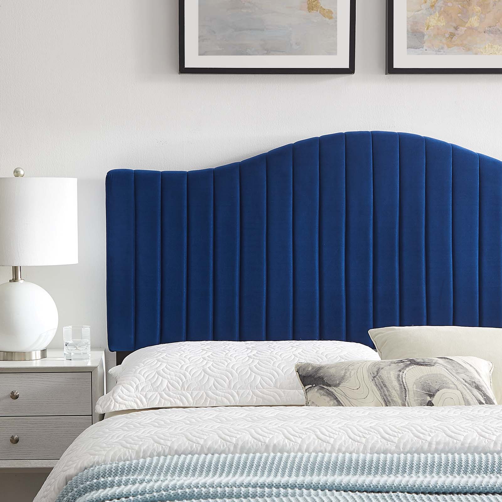 Brielle Channel Tufted Performance Velvet Full/Queen Headboard by Modway