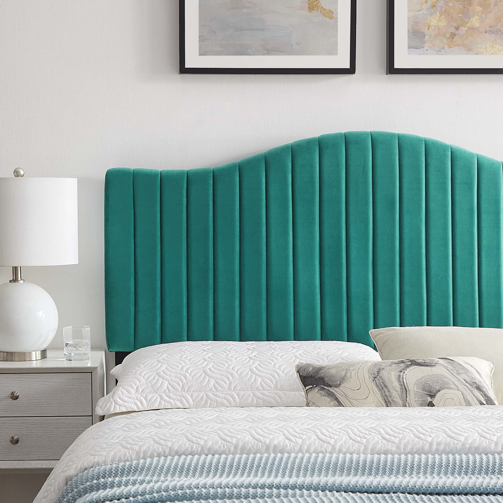 Brielle Channel Tufted Performance Velvet Full/Queen Headboard by Modway