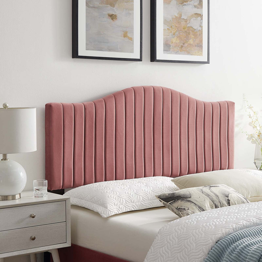 Brielle Channel Tufted Performance Velvet King/California King Headboard by Modway