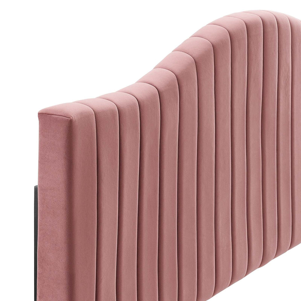 Brielle Channel Tufted Performance Velvet King/California King Headboard by Modway