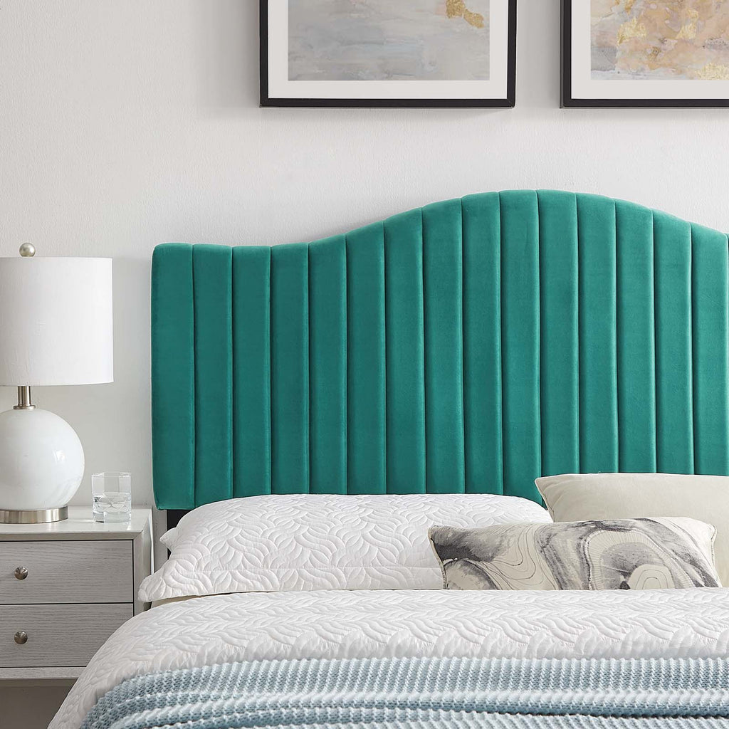 Brielle Channel Tufted Performance Velvet King/California King Headboard by Modway