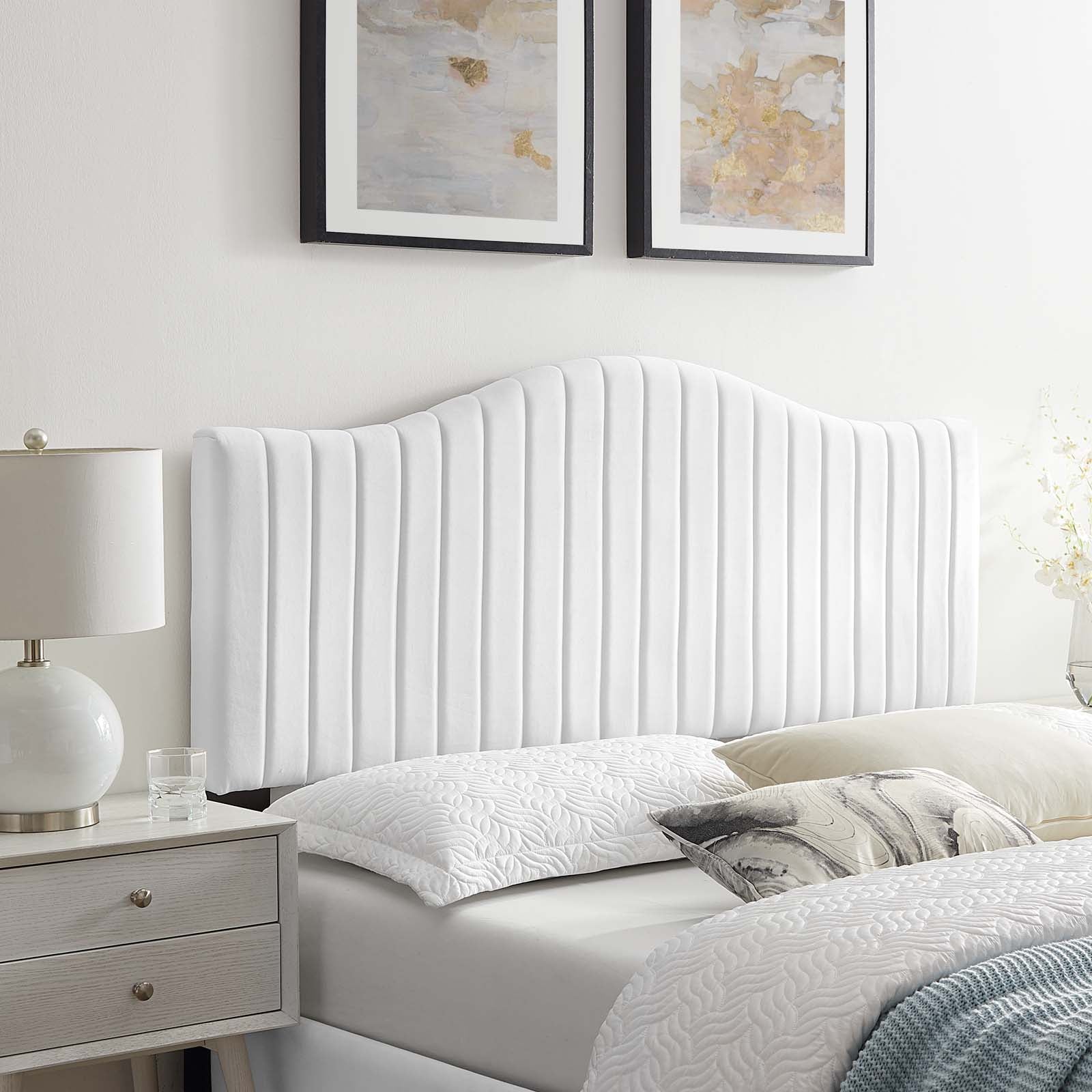 Brielle Channel Tufted Performance Velvet King/California King Headboard by Modway