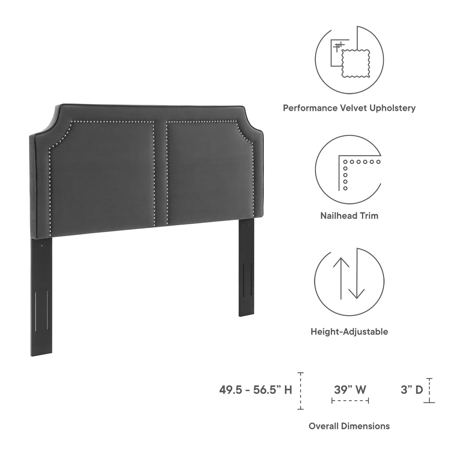 Cynthia Performance Velvet Twin Headboard by Modway