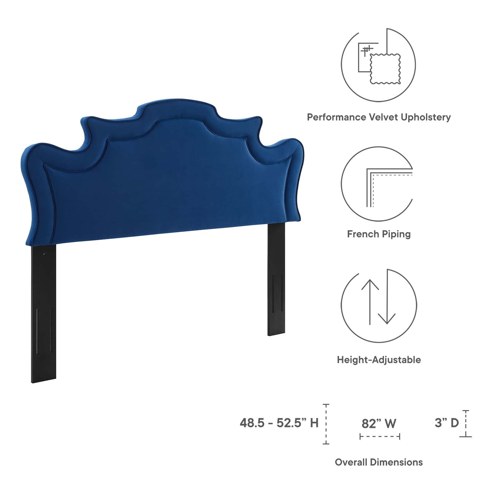 Evangeline Performance Velvet King/California King Headboard by Modway