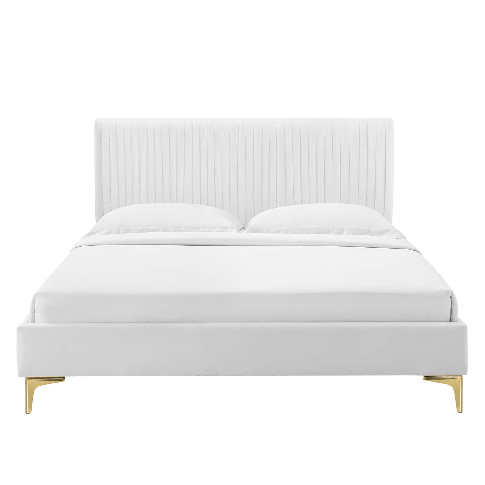 Peyton Performance Velvet Queen Platform Bed by Modway