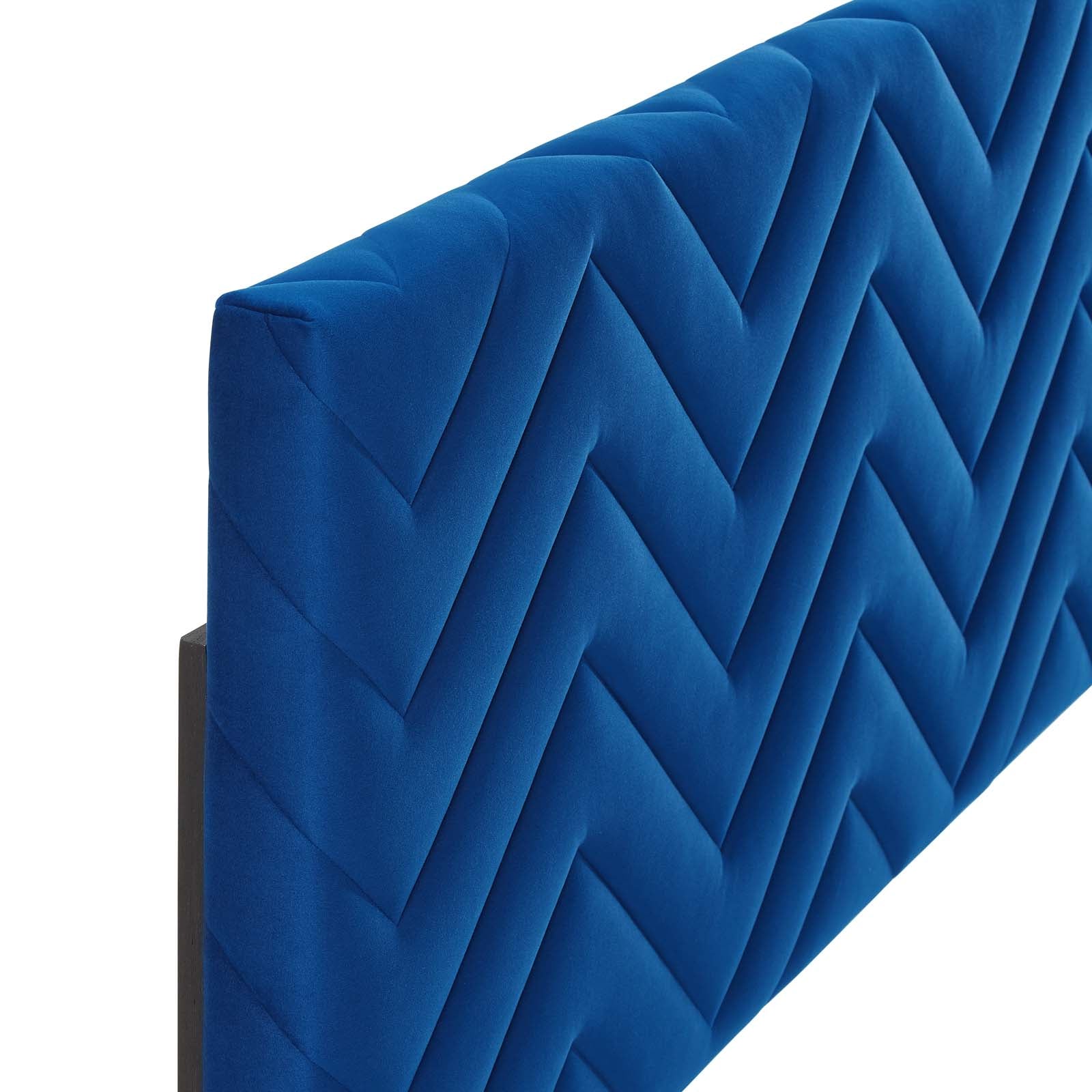 Mercy Chevron Tufted Performance Velvet Full/Queen Headboard by Modway