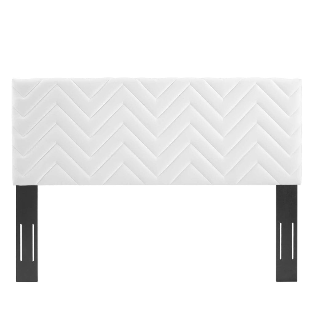 Mercy Chevron Tufted Performance Velvet Full/Queen Headboard by Modway