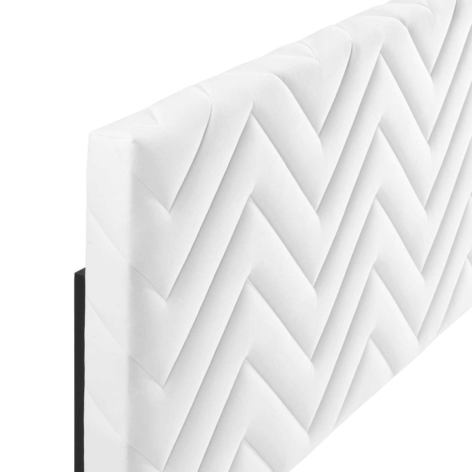 Mercy Chevron Tufted Performance Velvet Full/Queen Headboard by Modway