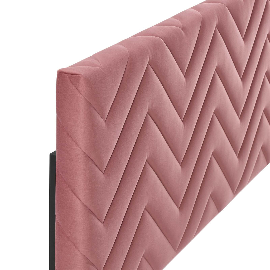 Mercy Chevron Tufted Performance Velvet King/California King Headboard by Modway