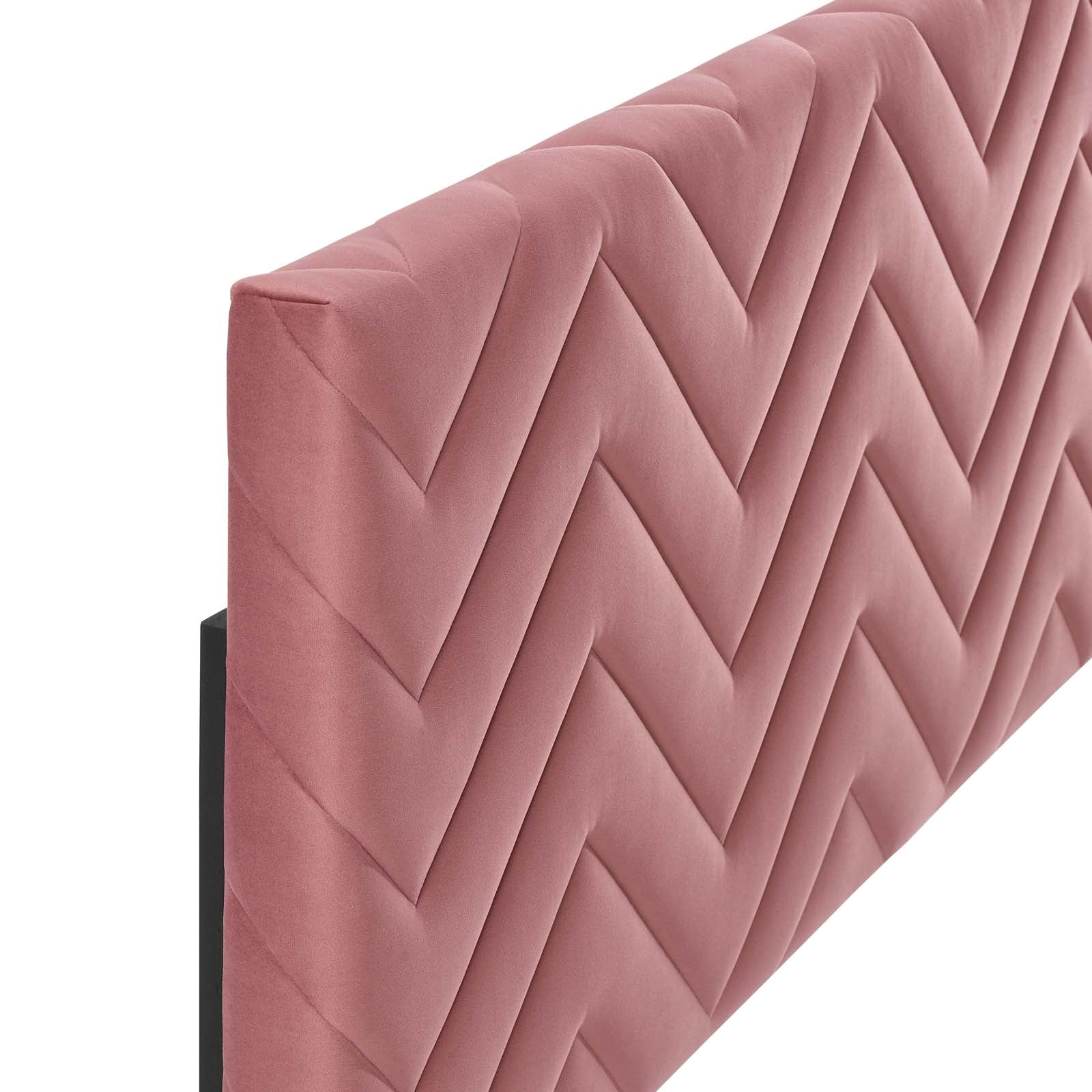 Mercy Chevron Tufted Performance Velvet King/California King Headboard by Modway