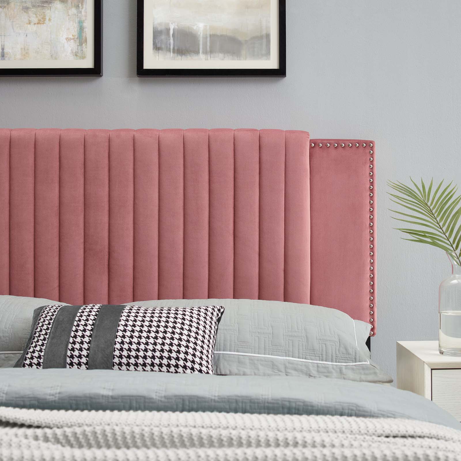 Felicity Channel Tufted Performance Velvet Twin Headboard by Modway