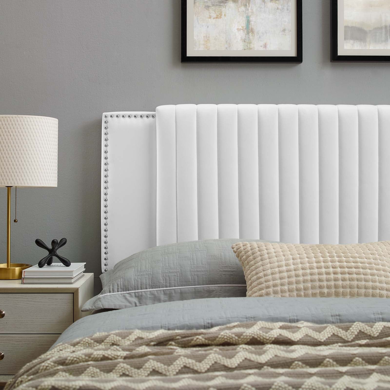Felicity Channel Tufted Performance Velvet Twin Headboard by Modway