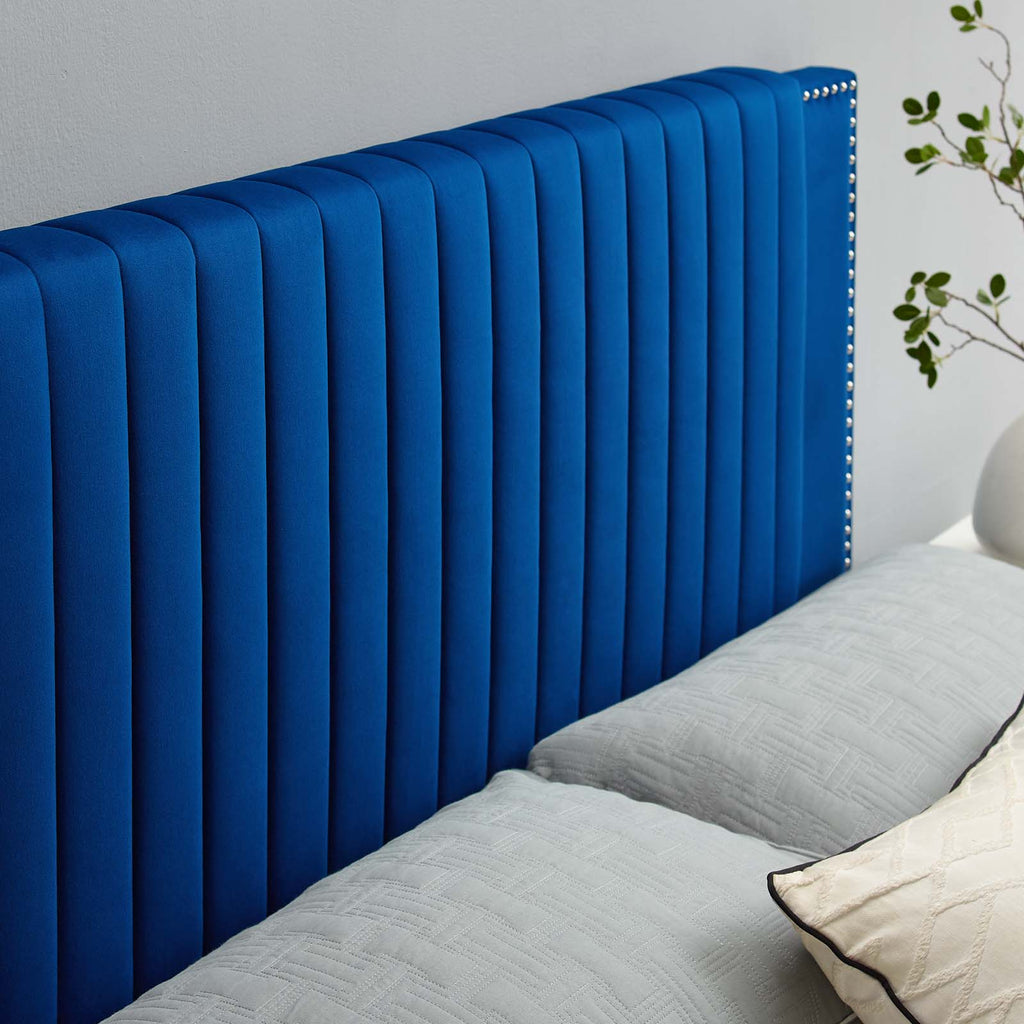 Felicity Channel Tufted Performance Velvet Full/Queen Headboard by Modway