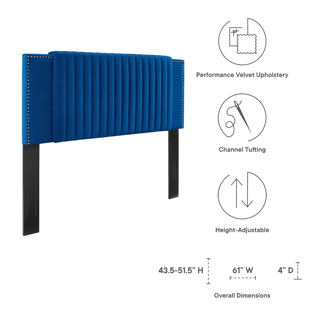 Felicity Channel Tufted Performance Velvet King/California King Headboard by Modway