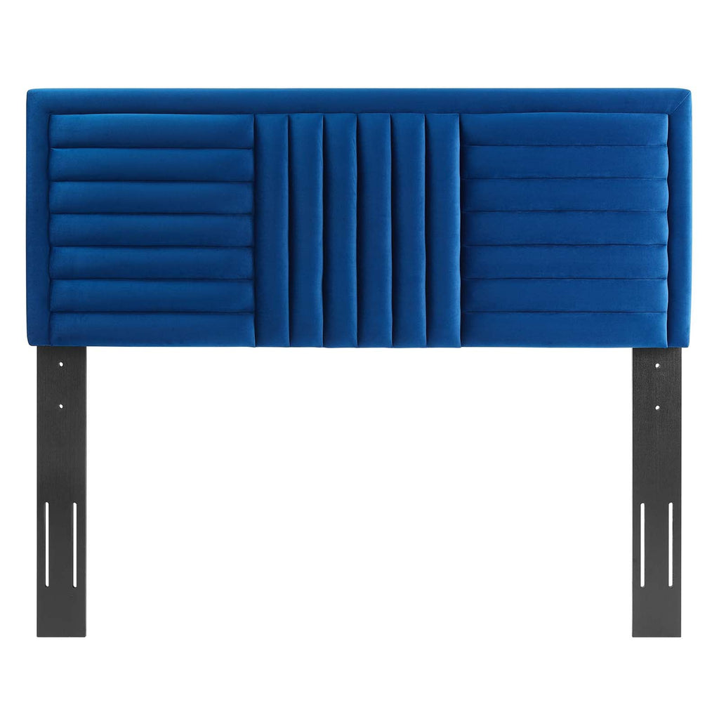 Believe Channel Tufted Performance Velvet Twin Headboard by Modway