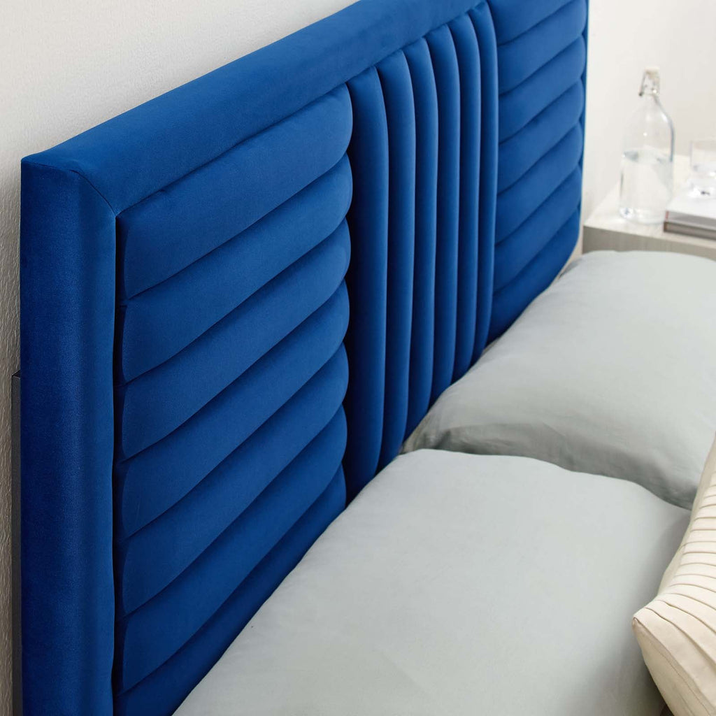 Believe Channel Tufted Performance Velvet Twin Headboard by Modway