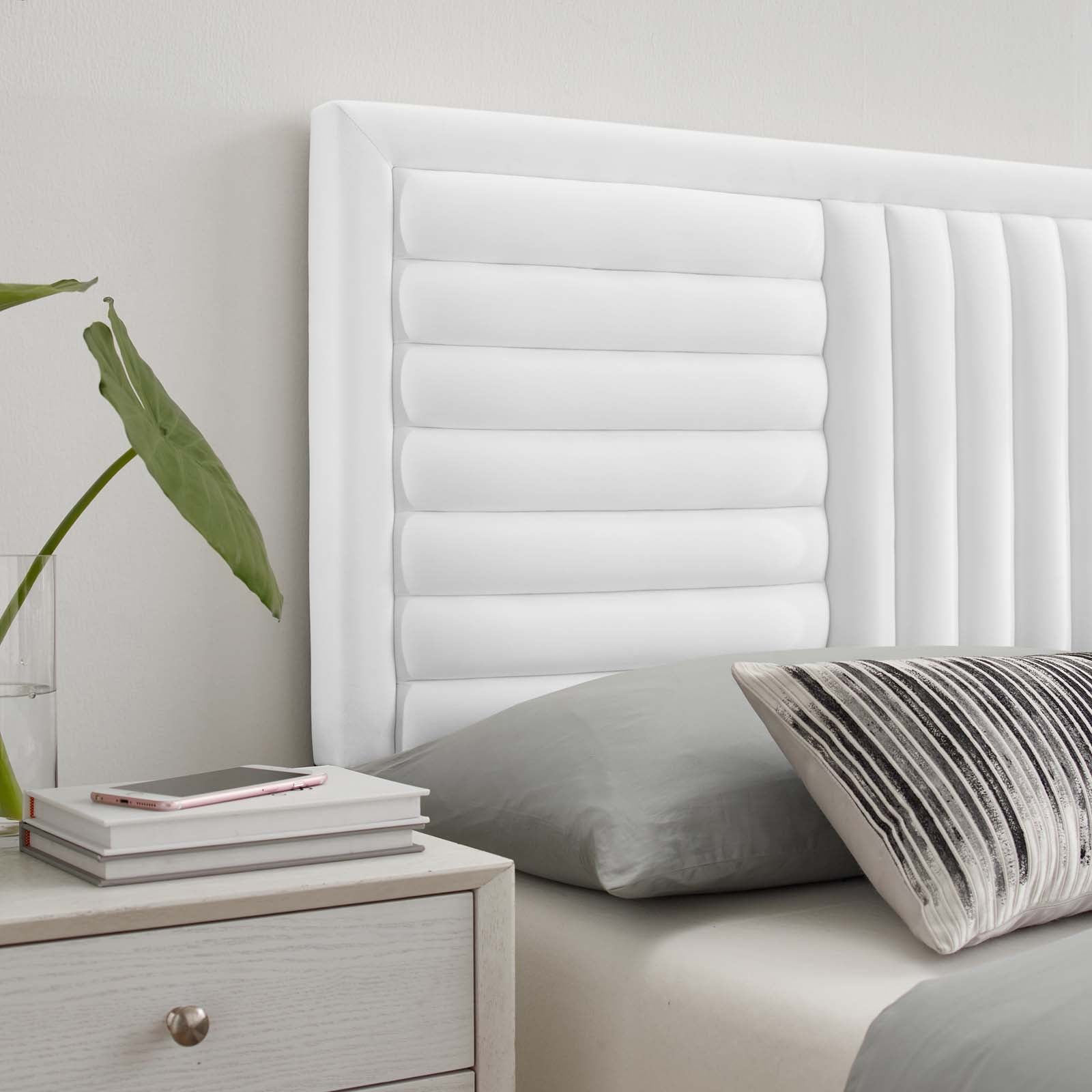 Believe Channel Tufted Performance Velvet Full/Queen Headboard by Modway