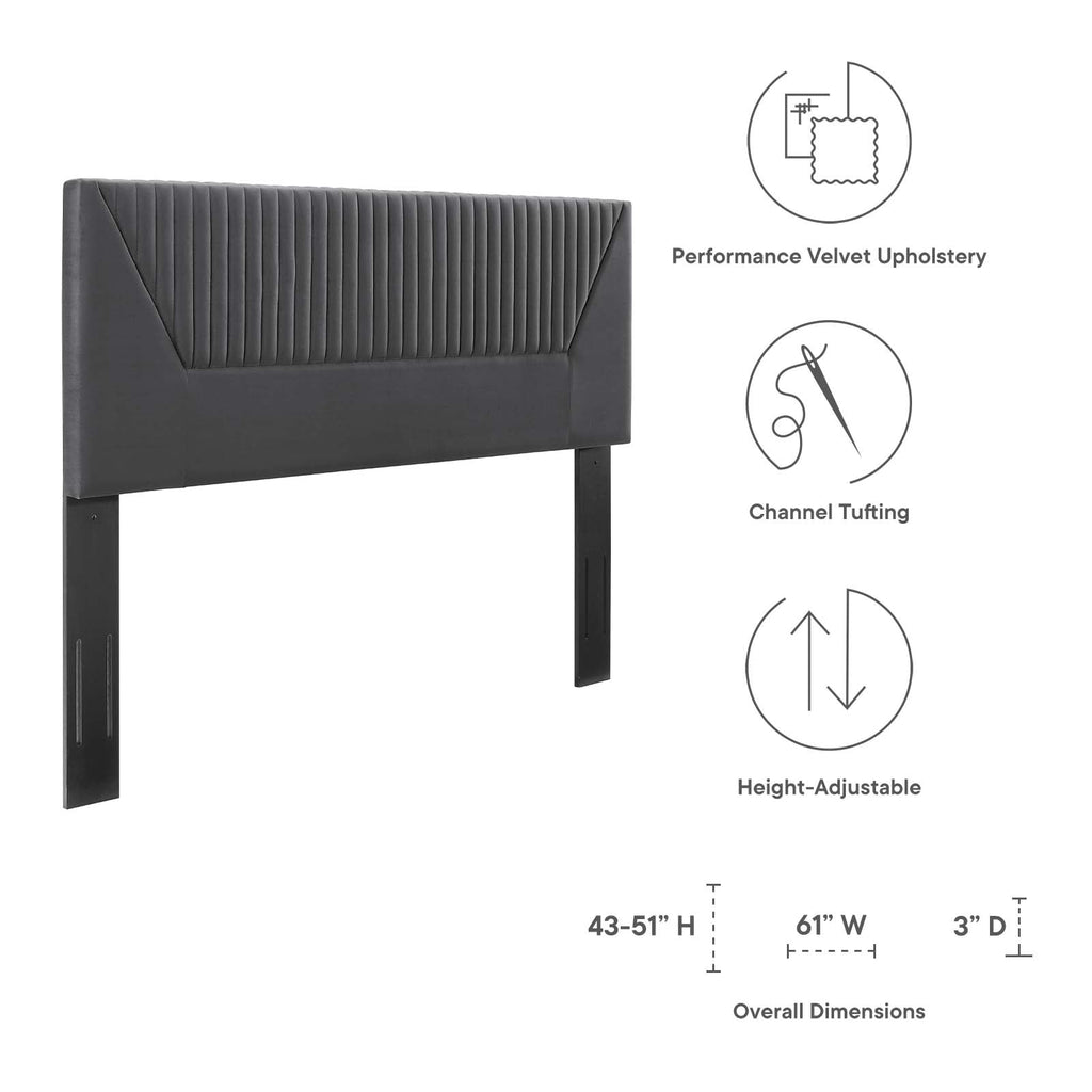 Patience Channel Tufted Performance Velvet Twin Headboard by Modway
