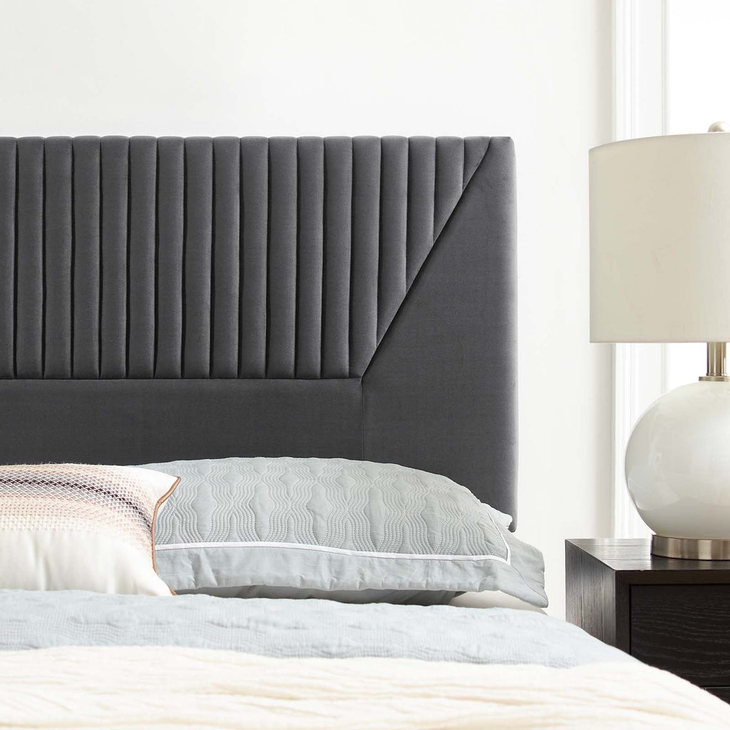 Patience Channel Tufted Performance Velvet Twin Headboard by Modway