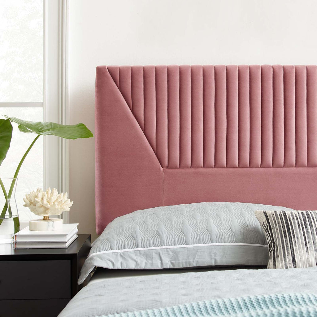 Patience Channel Tufted Performance Velvet Full/Queen Headboard by Modway