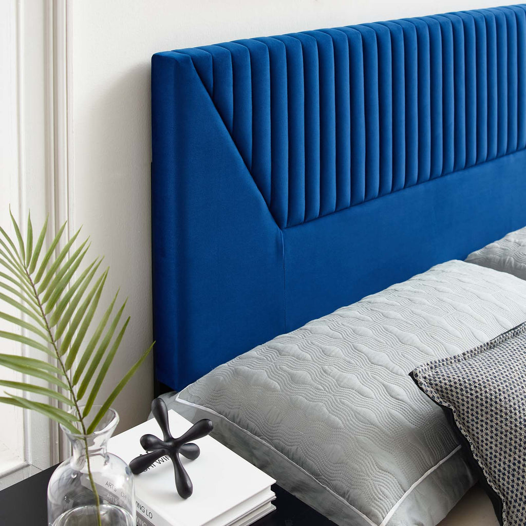 Patience Channel Tufted Performance Velvet Full/Queen Headboard by Modway