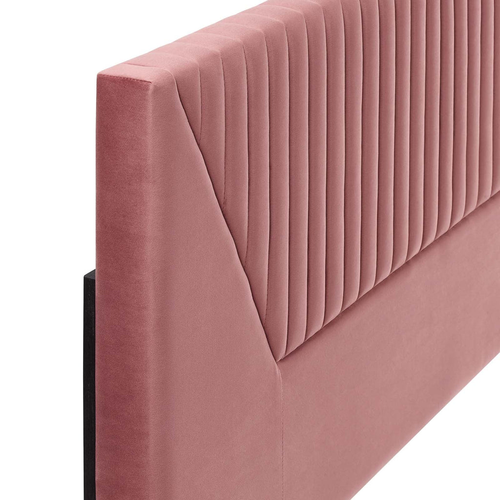Patience Channel Tufted Performance Velvet King/California King Headboard by Modway